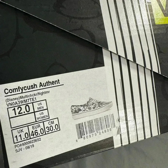 Vans x Nightmare Before Christmas Authentic CumfyCush Men's 12 NEW - Picture 6 of 12